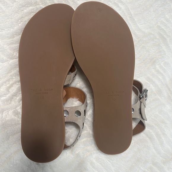 Rag & Bone Beau Fisherman Leather Sandals Sz 40| New no Box - Picture 11 of 13